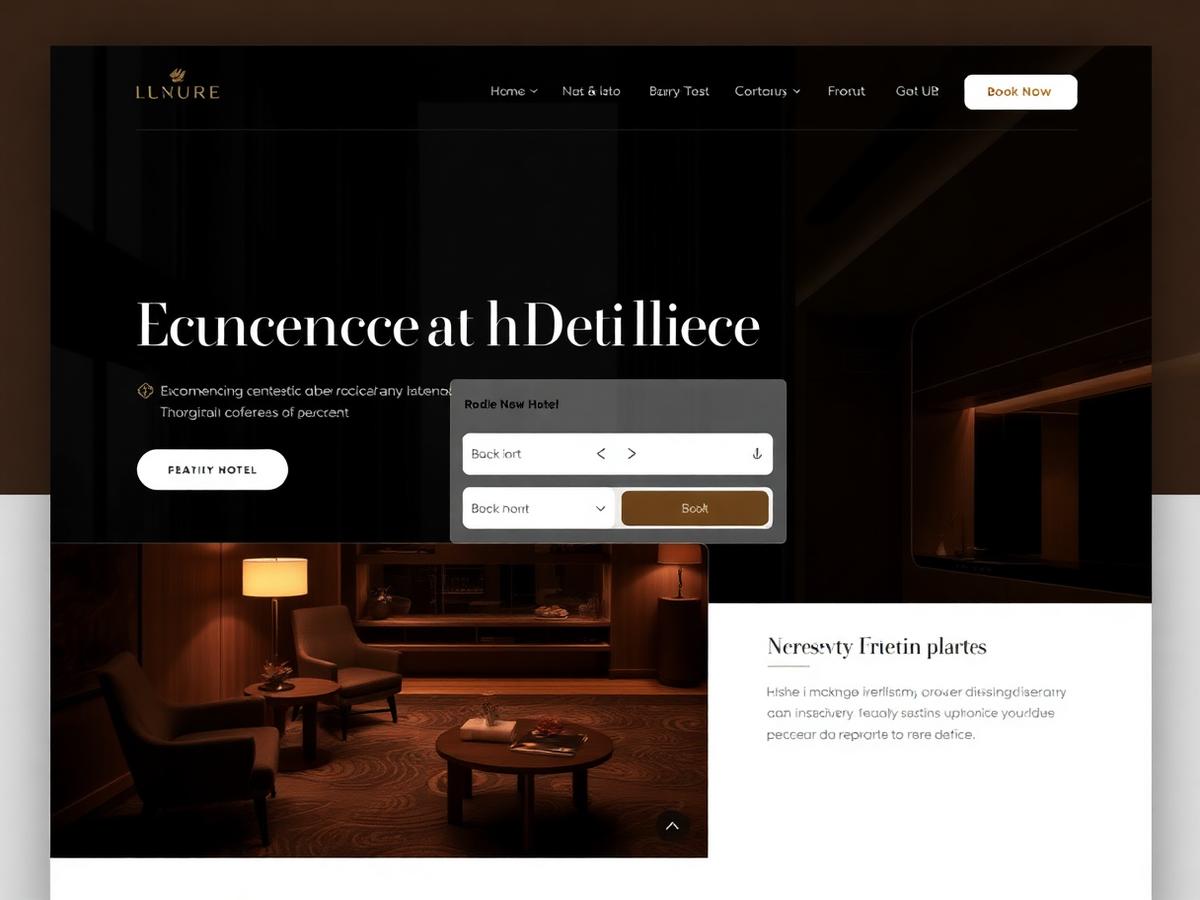 Luma Hotel — Web Design concept preview